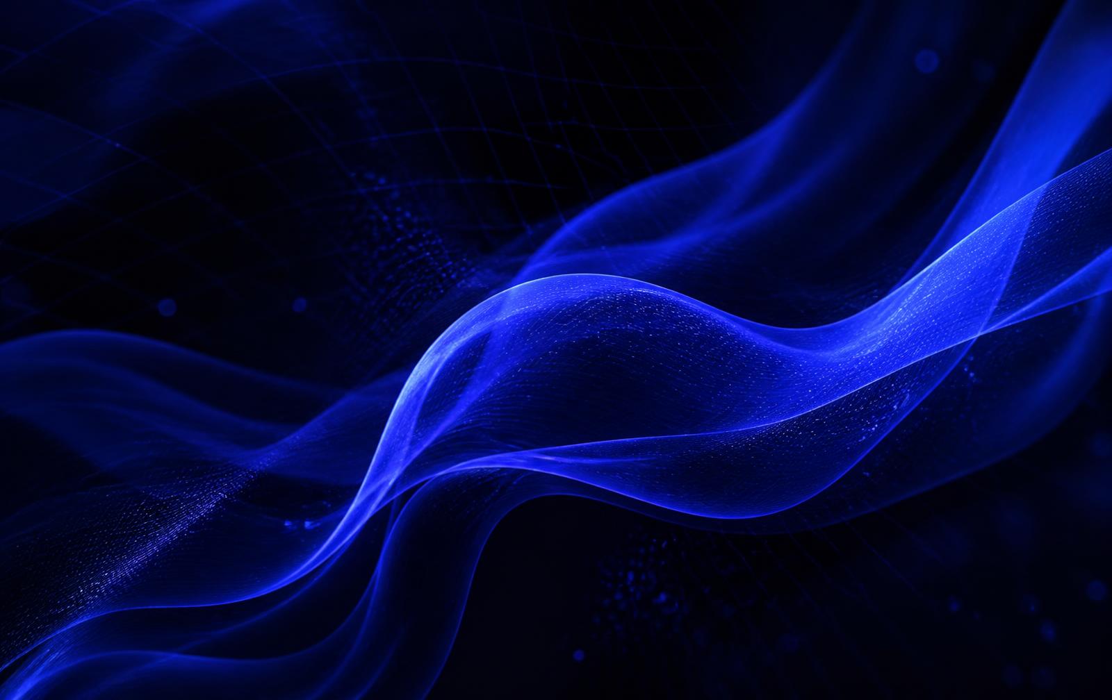 Abstract light ribbons representing machine-assisted creative work